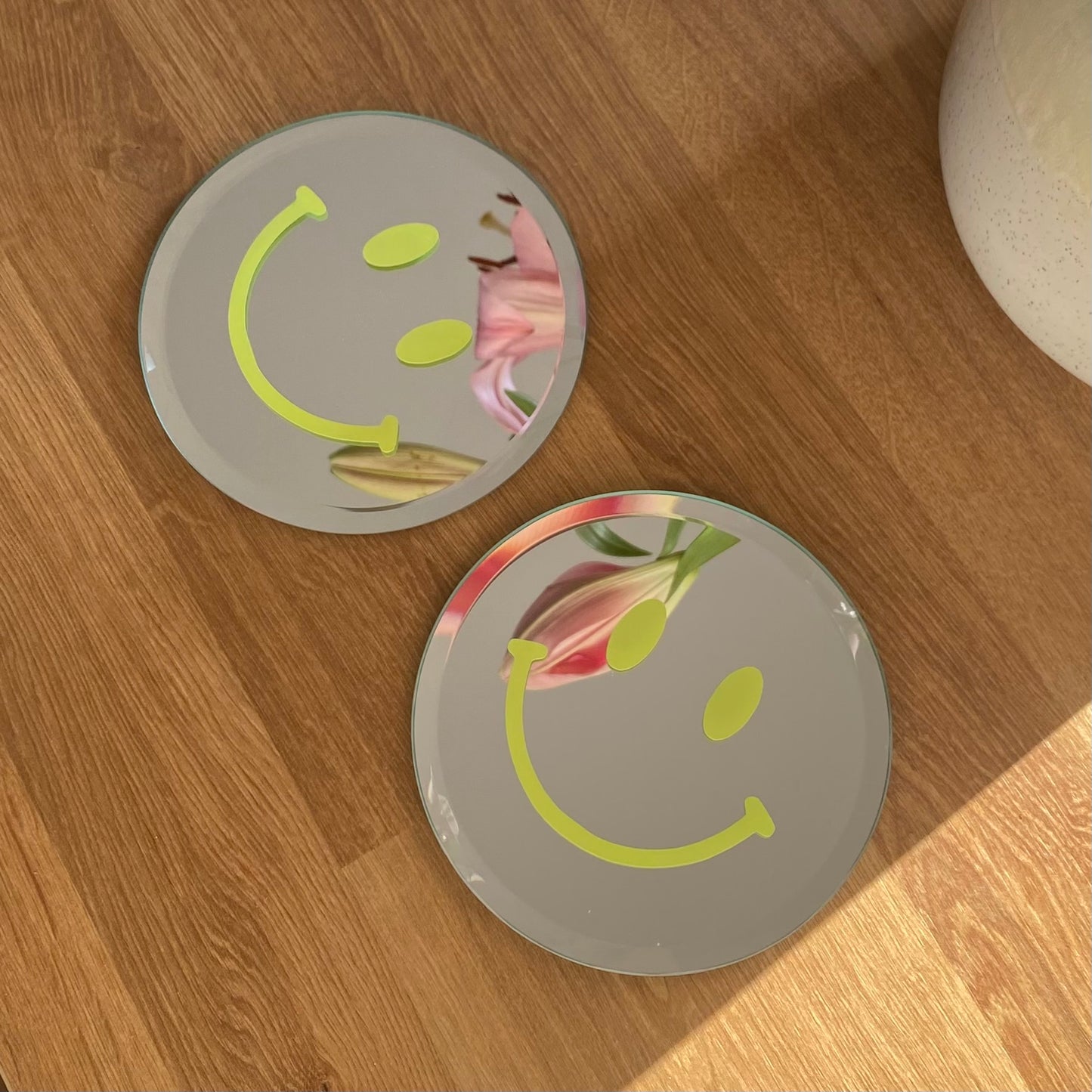 Glas-Untersetzer „smiley“