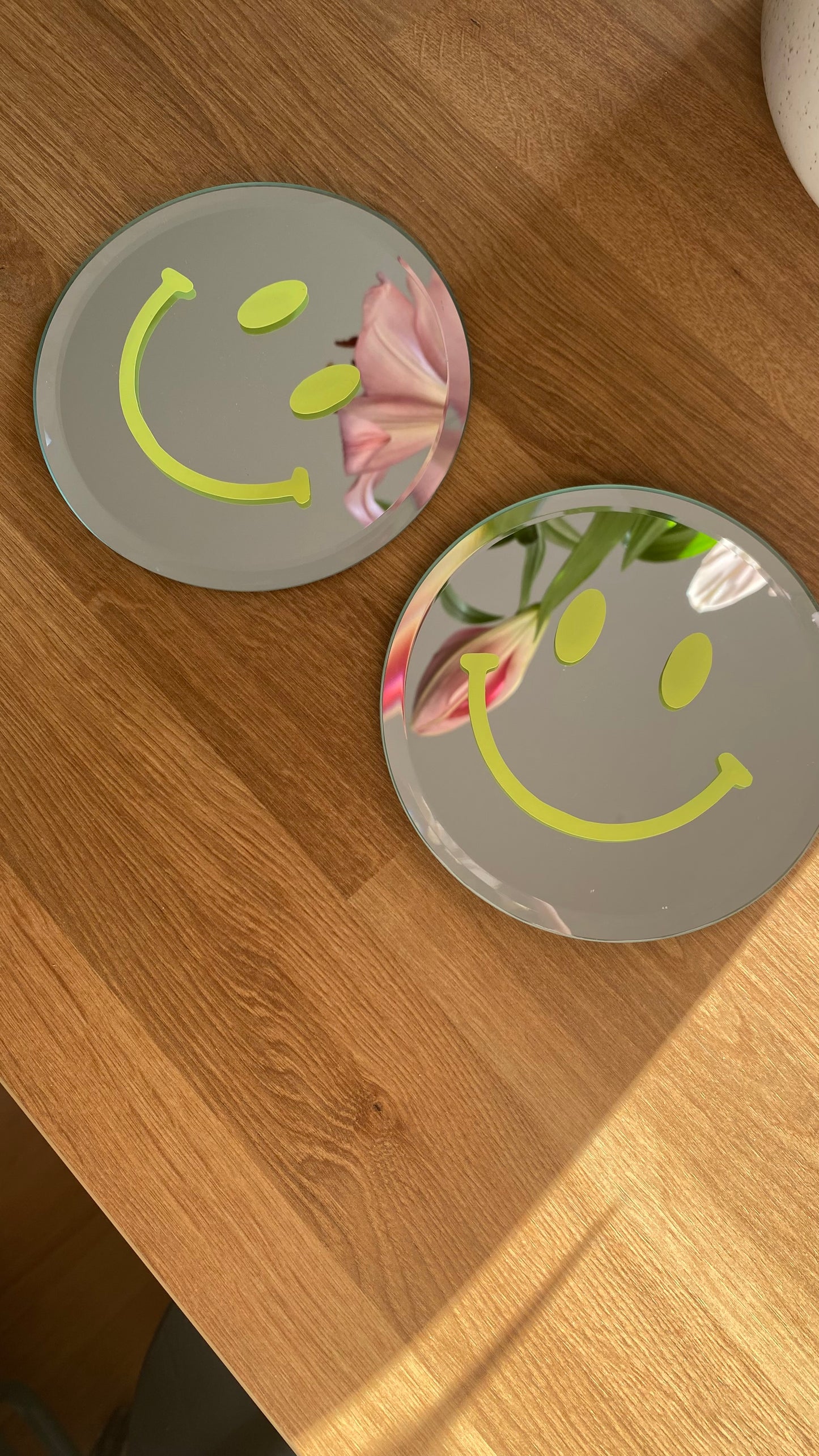 Glas-Untersetzer „smiley“